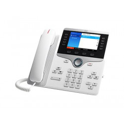 Cisco IP Phone 8841 - Telefon VoIP - SIP, RTCP, RTP, SRTP, SDP - 5 řádků - bílá
