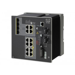 Cisco Industrial Ethernet 4000 Series - Přepínač - řízený - 8 x 10 100 + 4 x kombinace Gigabit SFP - lze montovat na konzolu DIN - DC power