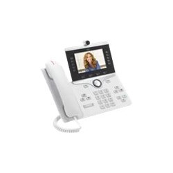 Cisco IP Phone 8865 - IP video telefon - s digitální fotoaparát, rozhraní Bluetooth - IEEE 802.11a b g n ac (Wi-Fi) - SIP, SDP - 5 řádků - bílá