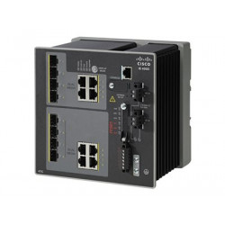 Cisco Industrial Ethernet 4000 Series - Přepínač - řízený - 4 x combo SFP + 4 x kombinace Gigabit SFP - lze montovat na konzolu DIN - DC power - kompatibilní s TAA