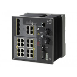 Cisco Industrial Ethernet 4000 Series - Přepínač - řízený - 16 x 10 100 1000 + 4 x kombinace Gigabit SFP - lze montovat na konzolu DIN - DC power - kompatibilní s TAA