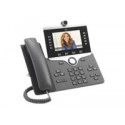 Cisco IP Phone 8865 - IP video telefon - s digitální fotoaparát, rozhraní Bluetooth - IEEE 802.11a b g n ac (Wi-Fi) - SIP, SDP - 5 řádků - uhel