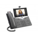 Cisco IP Phone 8845 - IP video telefon - s digitální fotoaparát, rozhraní Bluetooth - SIP, SDP - 5 řádků - uhel - kompatibilní s TAA
