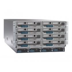 Cisco UCS 5108 Blade Server Chassis SmartPlay Select - Instalovatelný do racku - 6U - až 8 zásuvné moduly (blade) - zdroj napájení - hot-plug 2500 Watt - kompatibilní s TAA - s 2 x Fabric Extender Cisco UCS 2304XP