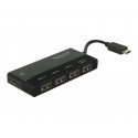 Delock External USB 3.1 Gen 1 Hub USB Type-C - Rozbočovač - 4 x USB 3.1 + 1 x USB-C (průchozí napájení) - desktop