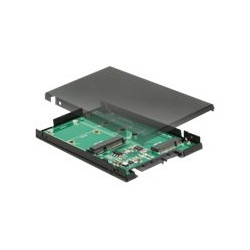 Delock 2.5" Converter SATA 22 pin 1 x M.2 key B + 1 x mSATA - 9.5 mm - Řadič úložiště - mSATA, M.2 - M.2 Card mSATA - SATA 6Gb s