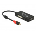 Delock - Nástroj pro převod videa - DisplayPort - DVI, HDMI, VGA - černá - maloobchod