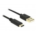 Delock - USB kabel - USB-C (M) do USB (M) - USB 2.0 - 3 A - 2 m - černá
