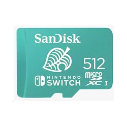SanDisk MicroSDXC karta 512GB for Nintendo Switch (R:100 W:90 MB s, UHS-I, V30,U3, C10, A1) licensed Product,Super Mario