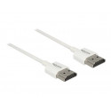 Delock High Speed HDMI with Ethernet - Kabel HDMI s ethernetem - HDMI s piny (male) do HDMI s piny (male) - 25 cm - trojnásobně stíněný - bílá - podporuje 4K