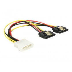 Delock - Adaptér napájení - 4 pinové interní napájení (M) do SATA napájení (R) - 5 12 V - 20 cm