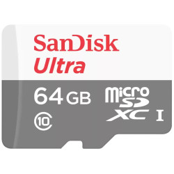 SanDisk Ultra 64GB microSDXC CL10 UHS-I Rychlost až 100MB s