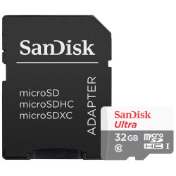 SanDisk Ultra 32GB microSDHC CL10 UHS-I Rychlost až 100MB s vč. adaptéru