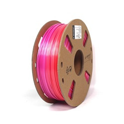 GEMBIRD Tisková struna (filament) PLA, 1,75mm, 1kg, silk rainbow, červená fialová