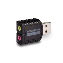 AXAGON ADA-17, USB 2.0 - externí zvuková karta HQ MINI, 96kHz 24-bit stereo, vstup USB-A