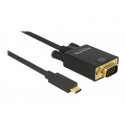 Delock - Externí video adaptér - ITE IT6516BFN - USB-C - D-Sub - černá - maloobchod