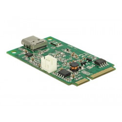 Delock Mini PCIe I O PCIe full size 1 x USB Type-C 3.1 Gen 2 - USB adaptér - PCIe Mini Card - USB-C 3.1 Gen 2 x 1