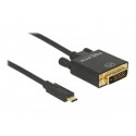 Delock - Externí video adaptér - Parade PS171 - USB-C - DVI - černá - maloobchod