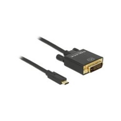 Delock - Externí video adaptér - USB-C - DVI - černá - maloobchod