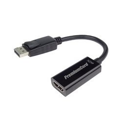 PremiumCord adaptér DisplayPort - HDMI Male Female, support 3D, 4K*2K@60Hz