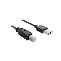 Delock Easy - Kabel USB - USB (M) reverzní do USB typ B (M) - USB 2.0 - 50 cm - černá