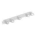 Delock Universal - Panel pro uspořádání kabelů - montáž do racku - světle šedá, RAL 7035 - 1U - 19"