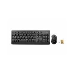 FUJITSU Klávesnice a myš bezdrátový set - LX960 CZ SK - Wireless KB Mouse Set - tichá klávesnice, myš i pro sklo.