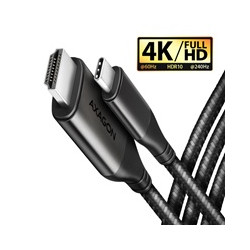 AXAGON RVC-HI2MC, USB-C - HDMI 2.0a redukce kabel 1.8m, 4K 60Hz HDR10