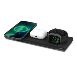 Belkin BOOST CHARGE™ PRO MagSafe 3v1 Bezdrátová nabíjecí podložka pro iPhone Apple Watch AirPods, černá