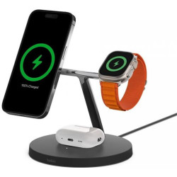 Belkin BOOST CHARGE™ PRO MagSafe 3v1 Bezdrátové nabíjení pro iPhone Apple Watch AirPods, černá - NOVÁ VERZE