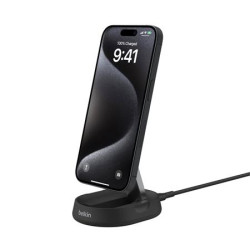 Belkin BOOST CHARGE™ PRO konvertibilní Qi2 15W magnetický nabíjecí stojan, černá