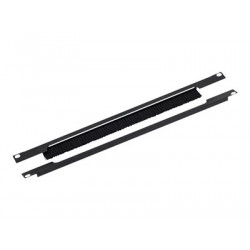 Triton - Vstupní panel pro kabel regálu s kartáčkem - 1U - 19"