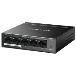 TP-Link Mercusys MS105GP Switch 5-Port, 4× Gigabit PoE+, 1× GLAN, 802.3af at, 65 W