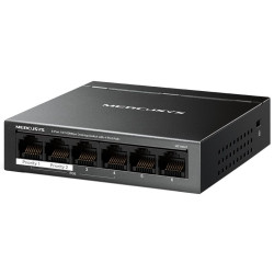 TP-Link Mercusys MS106LP Switch 6-Port, 4x 10 100 Mbps PoE+, 2x LAN, 802.3af at, 40 W