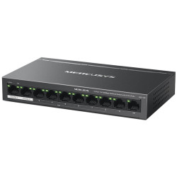 TP-Link Mercusys MS110P Switch 10-Port, 8x 10 100 Mbps PoE+, 2x LAN, 802.3af at, 65 W