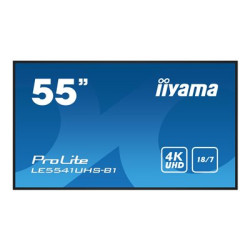 iiyama ProLite LE5541UHS-B1 - 55" Třída úhlopříčky (54.6" zobrazitelný) displej LCD s LED podsvícením - digital signage - 4K UHD (2160p) 3840 x 2160 - černá, lesklý