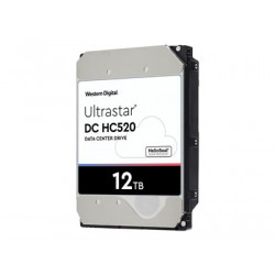 WD Ultrastar DC HC520 HUH721212ALE601 - Pevný disk - šifrovaný - 12 TB - interní - 3.5" - SATA 6Gb s - 7200 ot min. - vyrovnávací paměť: 256 MB - Self-Encrypting Drive (SED), TCG Encryption, Bulk Data Encryption (BDE)