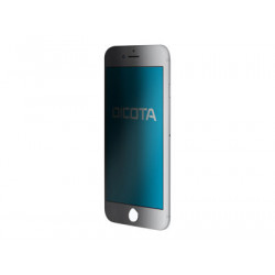 DICOTA Secret - Ochrana obrazovky pro mobilní telefon - s bezpečnostním filtrem - čtyřcestné - průhledná - pro Apple iPhone 8, SE (2nd generation)