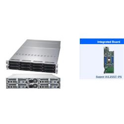 SUPERMICRO 2U TwinPro server 4x( 1x SP3, 8x DDR4, 3x SATA HS 3,5", 4x M.2g4, SIOM, 2xLP PCIe4), 2x 2000W, IPMI