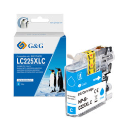 G&G kompatibilní ink s LC-225XLC, NP-B-0225XLC, cyan, 1200str.