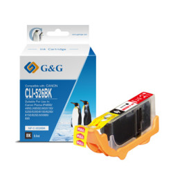 G&G kompatibilní ink s CLI526BK, NP-C-0526BK, 4540B001, black, 8.4ml