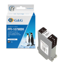 G&G kompatibilní ink s PFI107MBK, NC-00107MBK, 6704B001, matte black, 130ml