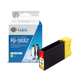 G&G kompatibilní ink s PGI 1500XL, NP-C-1500XLY C, yellow