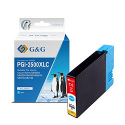G&G kompatibilní ink s PGI 2500XL, NP-C-2500XLC C, cyan