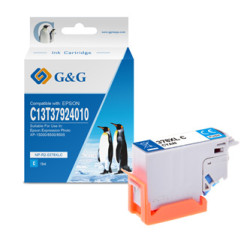 G&G kompatibilní ink s C13T37924010, NP-E-0378XLC, cyan