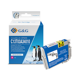G&G kompatibilní ink s C13T03A34010, 603XL, NP-R-0603XLM, magenta, 350str.
