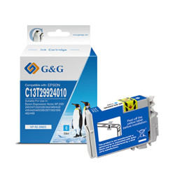 G&G kompatibilní ink s C13T29924010, T29XL, NP-R-2992C, cyan, 9,6ml, ml