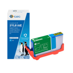 G&G kompatibilní ink s 3YL81AE, NH-R00912XLC, cyan, 825str.
