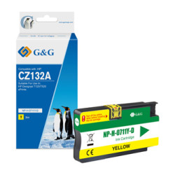 G&G kompatibilní ink s CZ132A, NP-H-0711Y(HP711, yellow