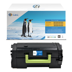 G&G kompatibilní toner s Lexmark 58D2000, NT-CL580CF, black, 7500str., return